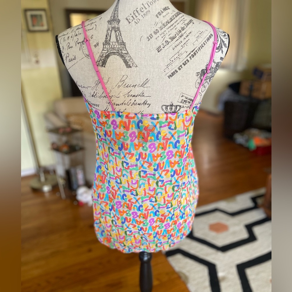 Savage X Fenty Tagged by Savage Lace Slip Multicolor Print - Picture 6 of 8